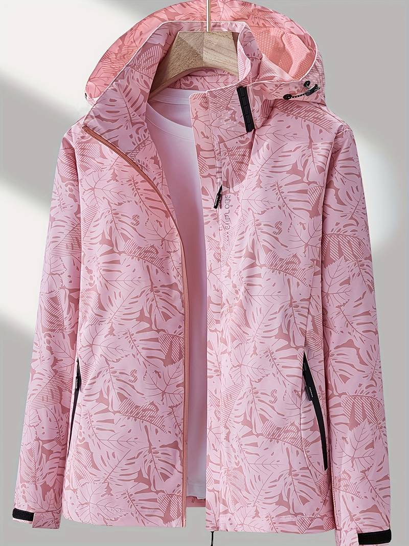 Women’s Lightweight Hooded Jacket with Adjustable Hood