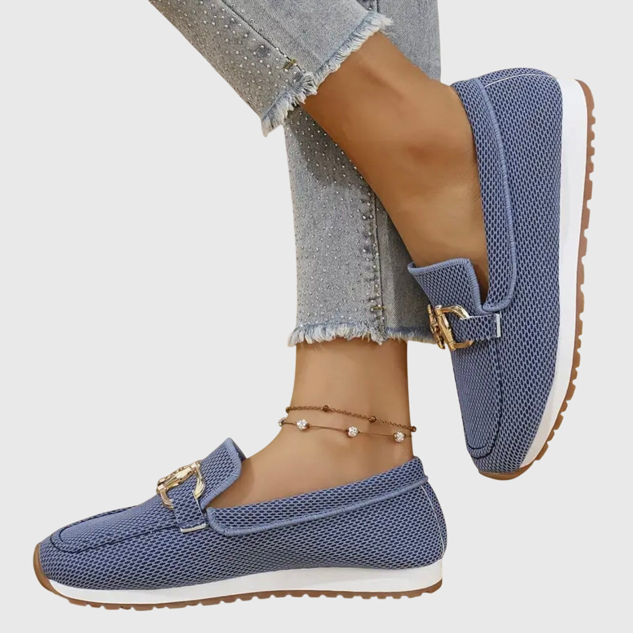 Women's Orthopedic Buckle Detail Loafers