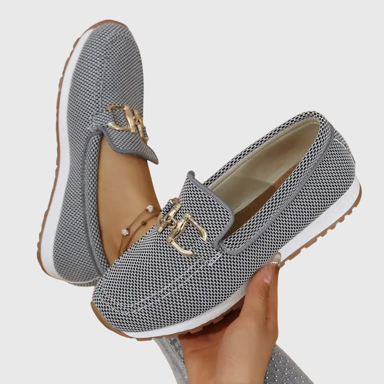 Women's Orthopedic Buckle Detail Loafers