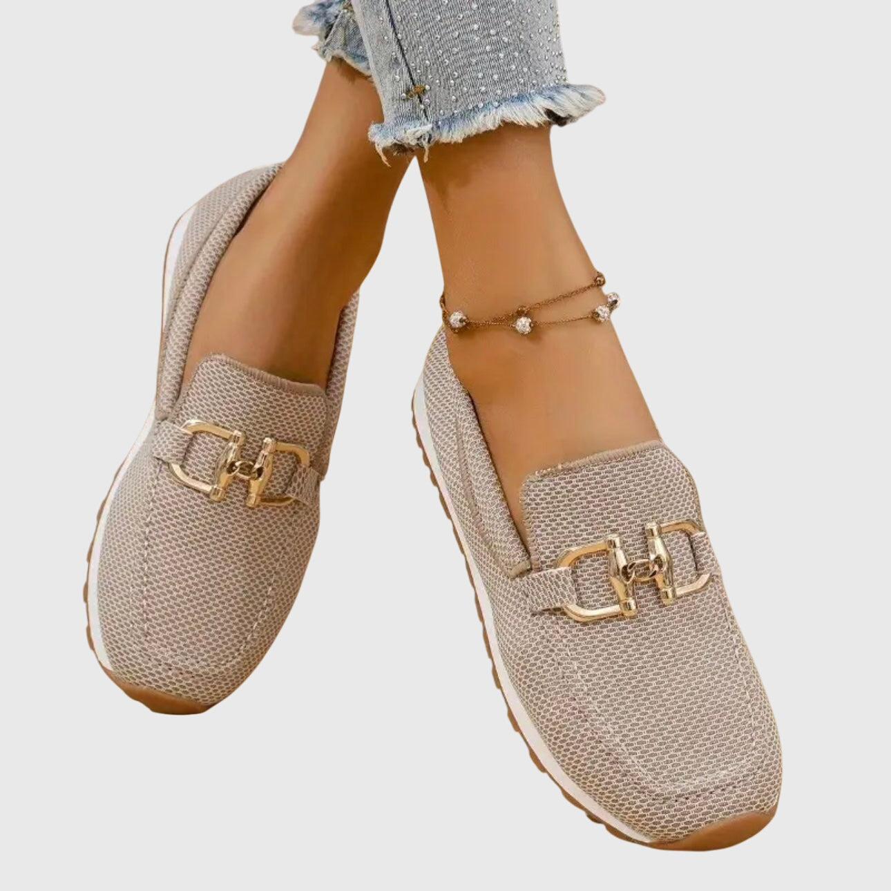 Women's Orthopedic Buckle Detail Loafers