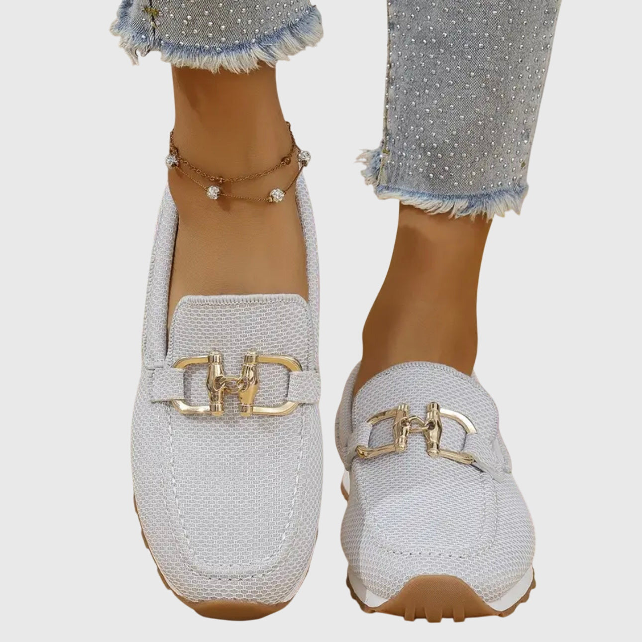 Women's Orthopedic Buckle Detail Loafers