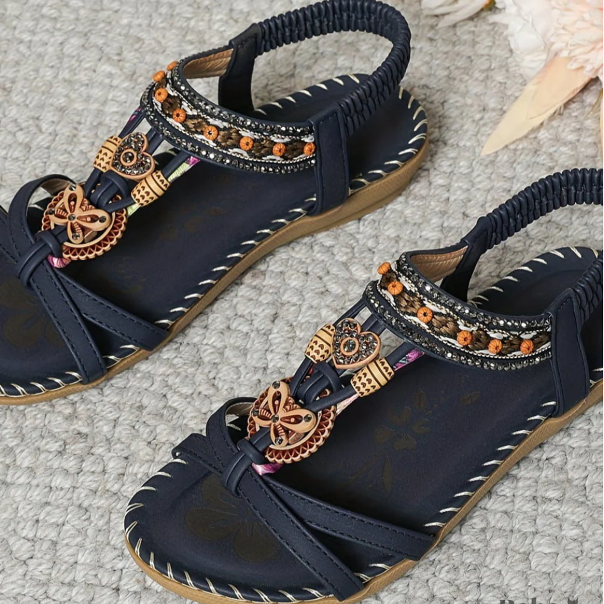 Women’s Orthopaedic Boho T-Strap Sandals