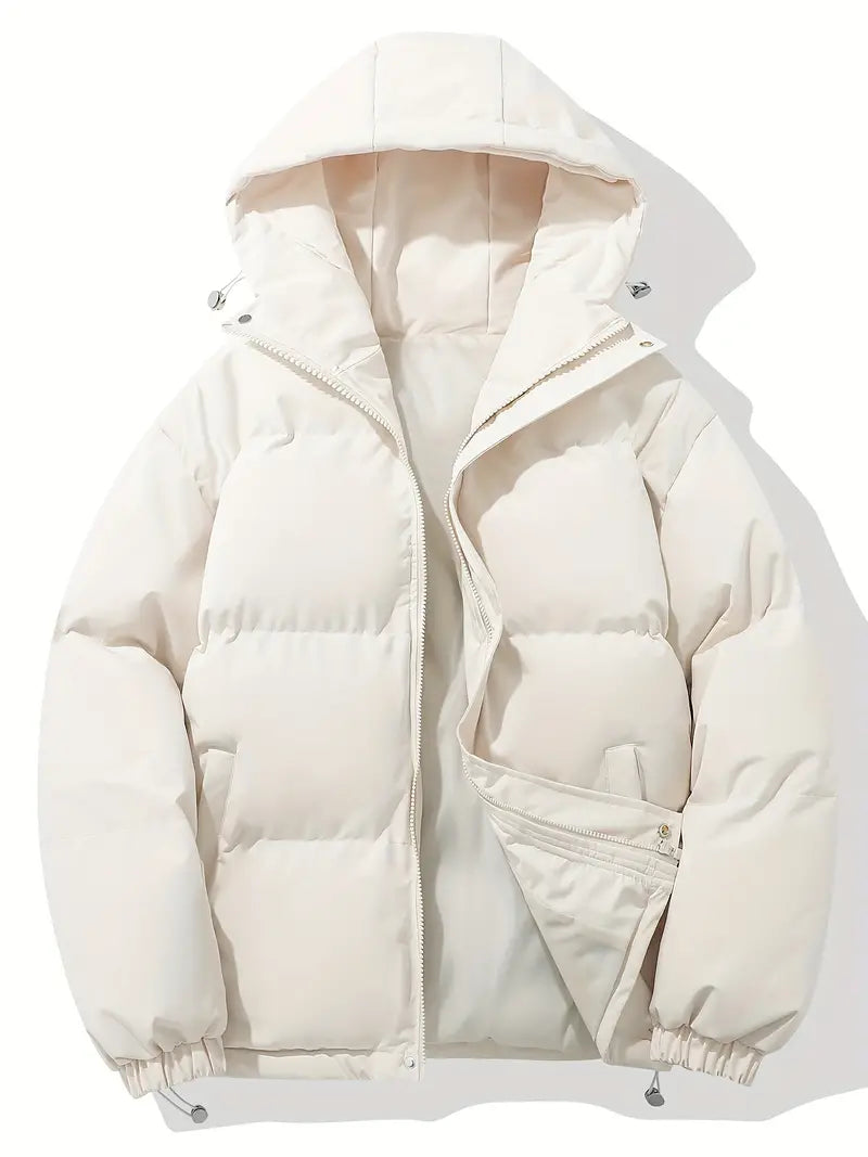 Women’s Hooded Winter Jacket – Classic Longline Style