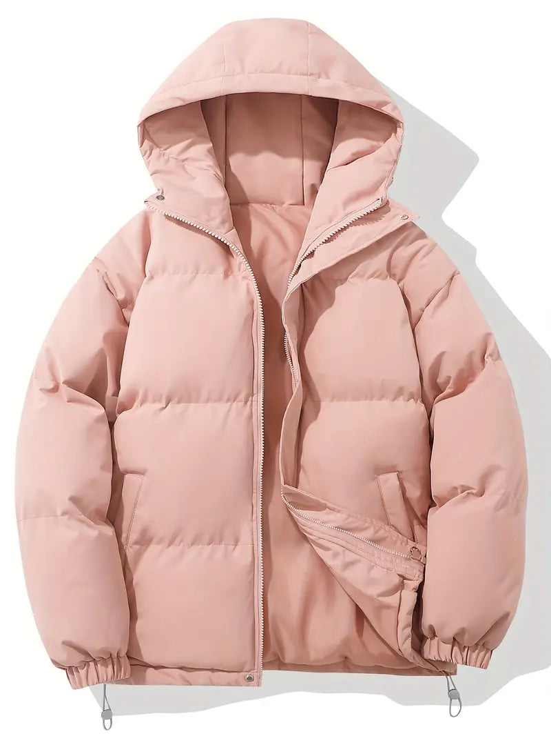 Women’s Hooded Winter Jacket – Classic Longline Style