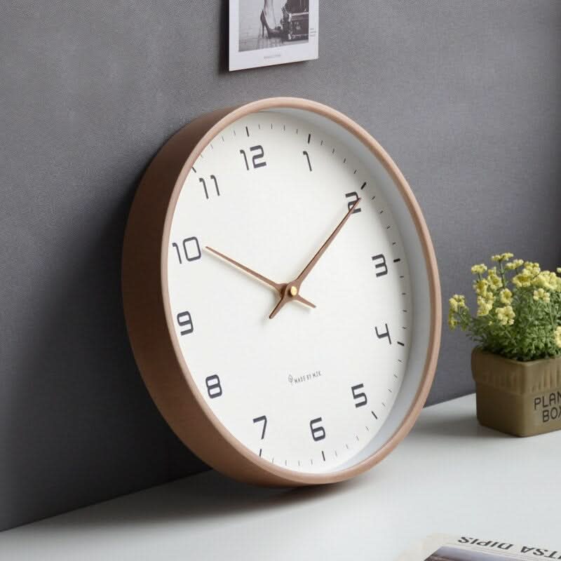 Scandinavian Wooden Silent Wall Clock