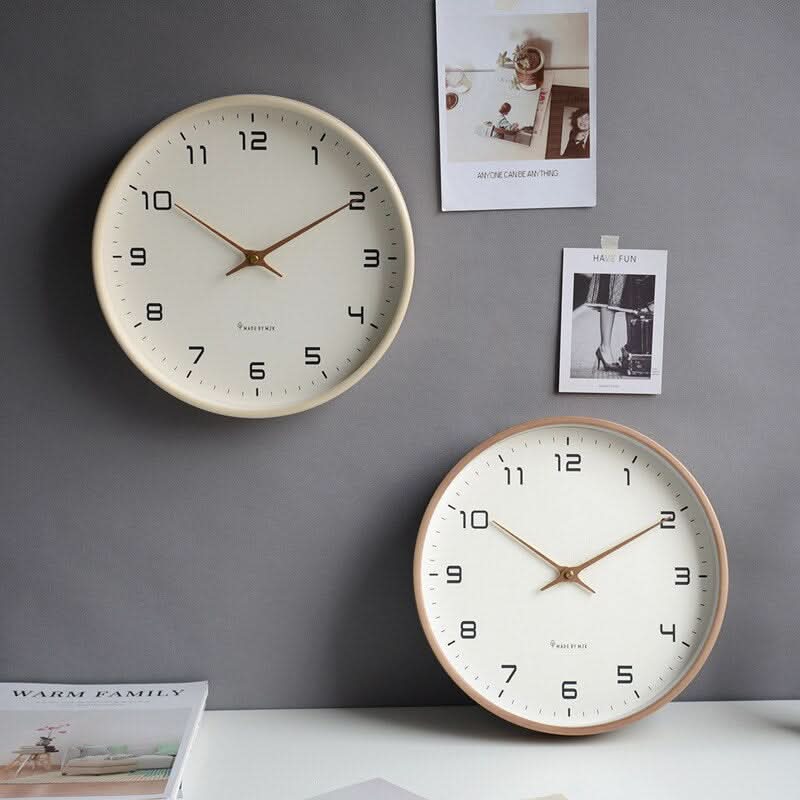 Scandinavian Wooden Silent Wall Clock