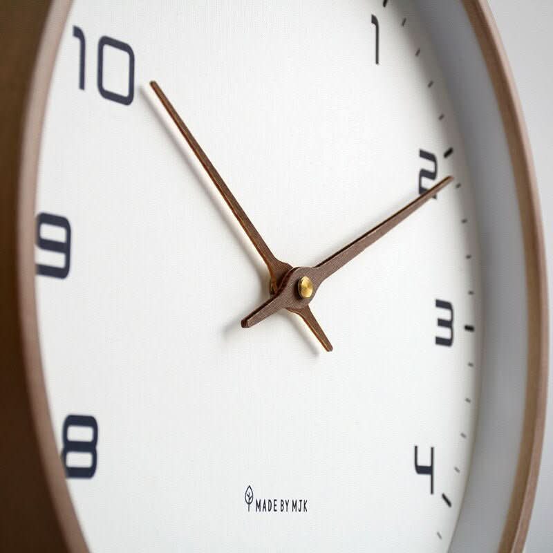 Scandinavian Wooden Silent Wall Clock