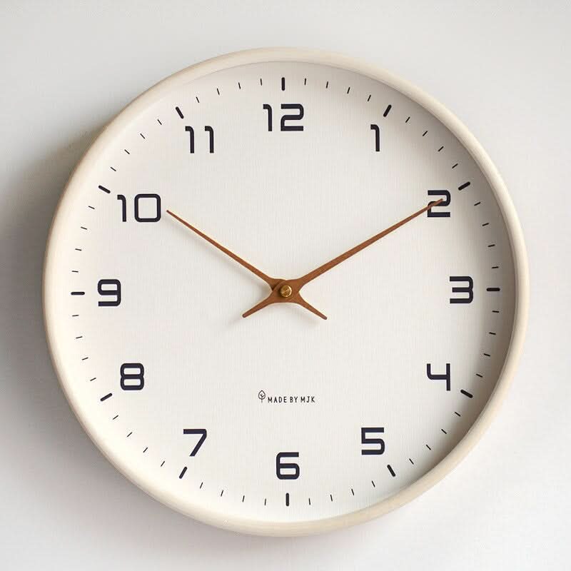 Scandinavian Wooden Silent Wall Clock