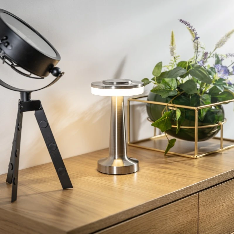 Portable Dimmable Table Lamp – Retro Cordless LED Light
