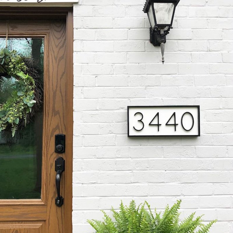 Modern Floating House Numbers & Letters
