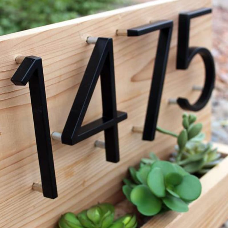Modern Floating House Numbers & Letters