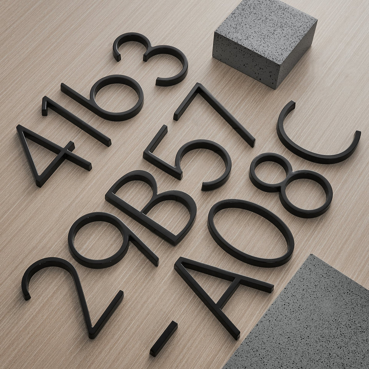 Modern Floating House Numbers & Letters